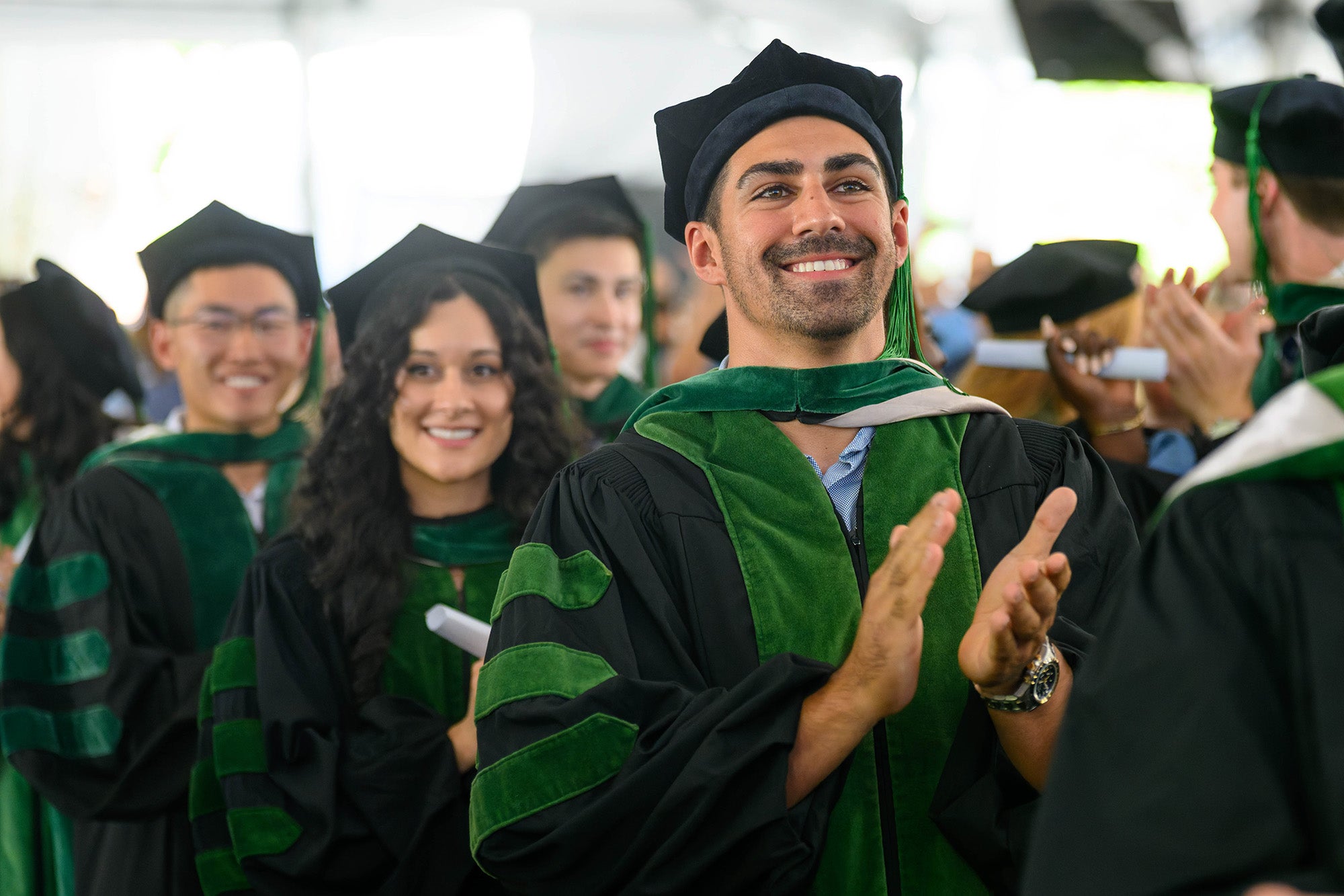Med graduates applaud