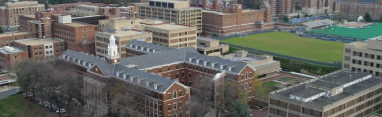 Aerial photo of Georgetown University